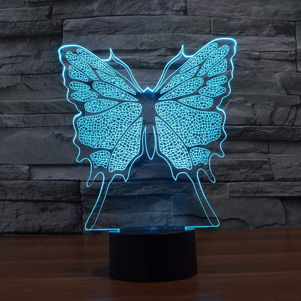 Veilleuse papillon 3D mignonne, cadeau de naissance idéal LED