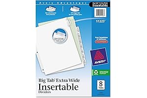 Avery Extra Wide Dividers for 3 Ring Binders