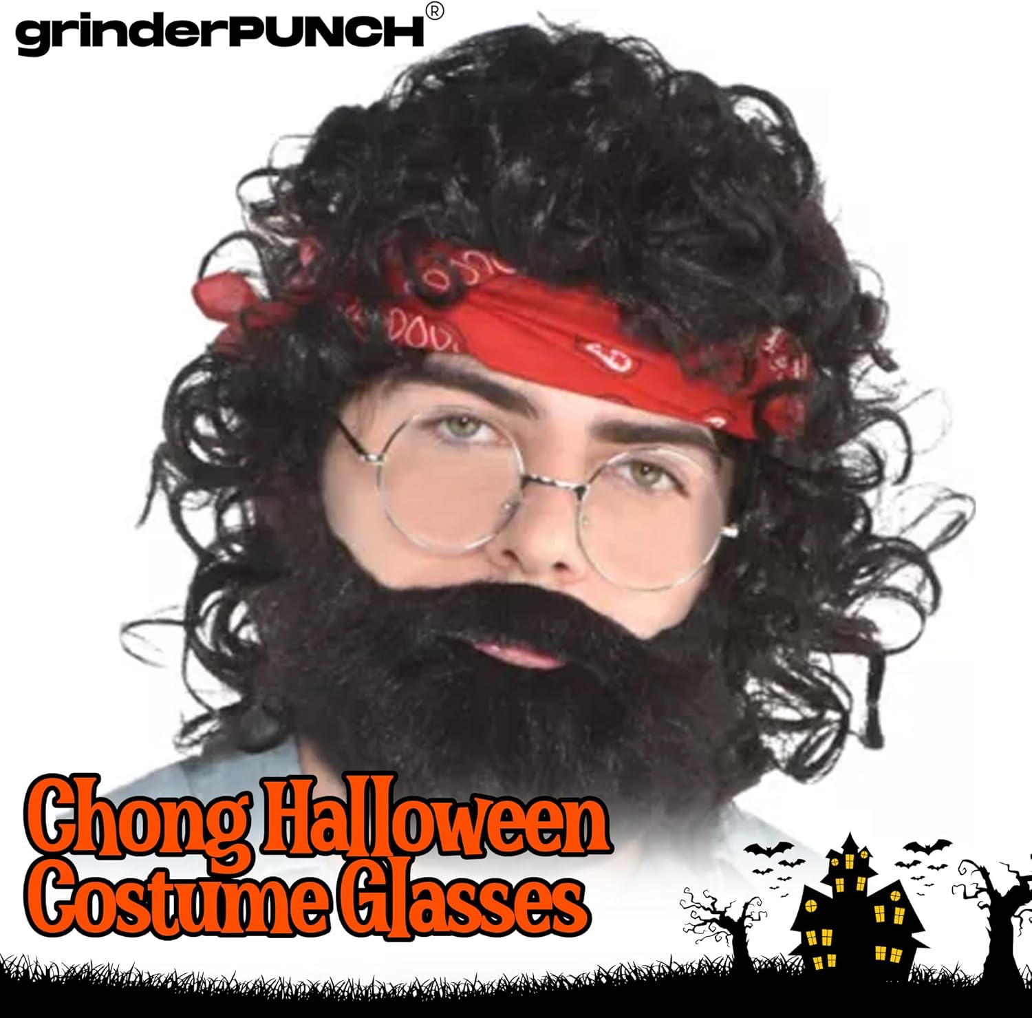 grinderPUNCH Retro Round Clear Lens Glasses Metal Frame - Image 6