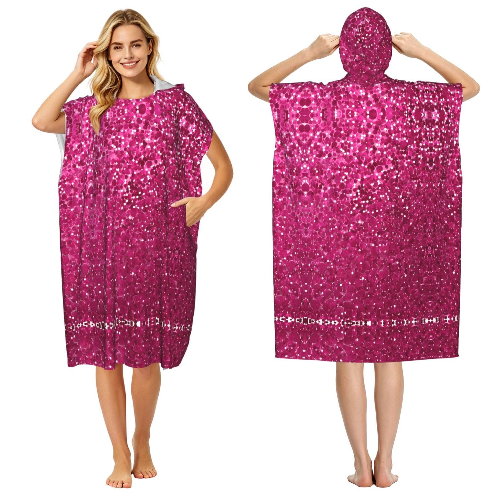 Poncho surf léger en microfibre absorbante pour femme et homme
