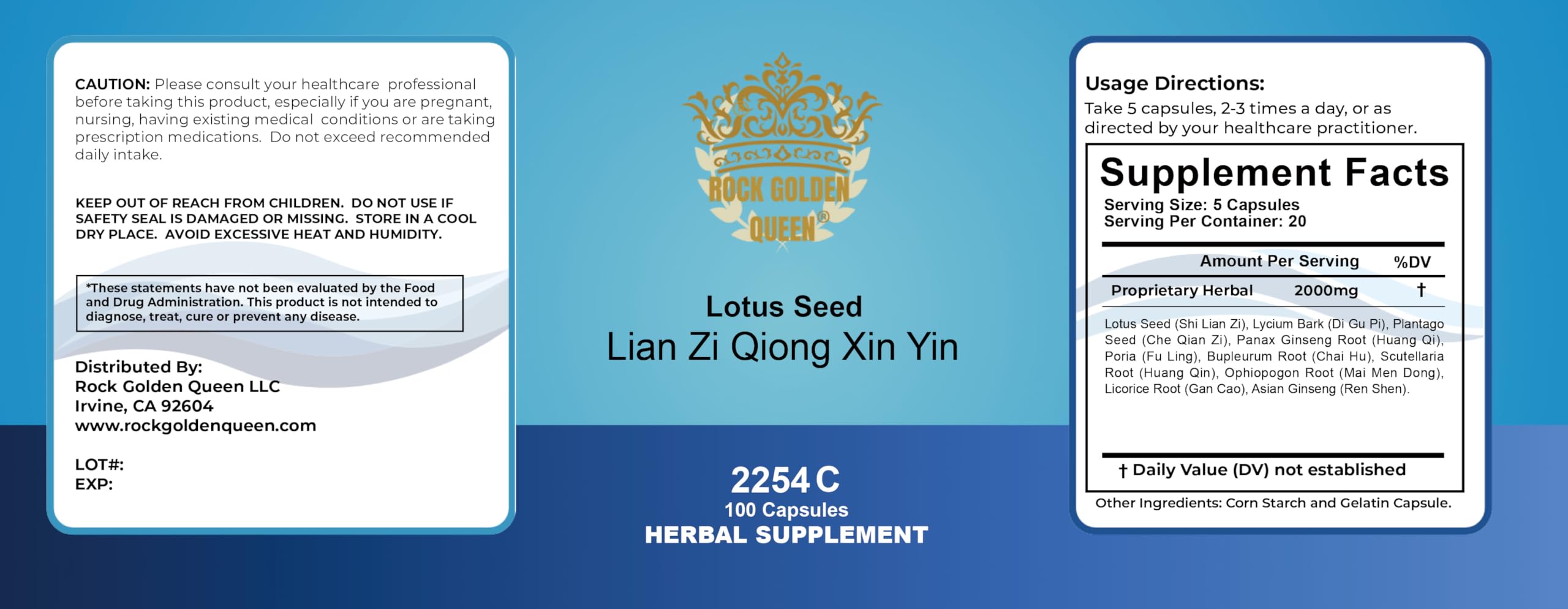 Amazon.com: Rock Golden Queen Lian Zi Qing Xin Yin/Lotus Seed