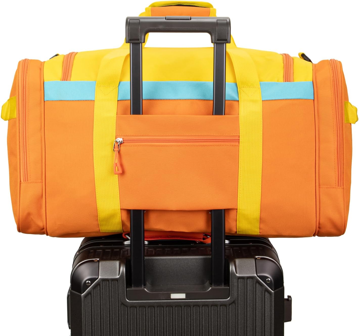 Large Kids Duffle Bag for Travel, Overnight, or Weekender, 22" inch (Orange)