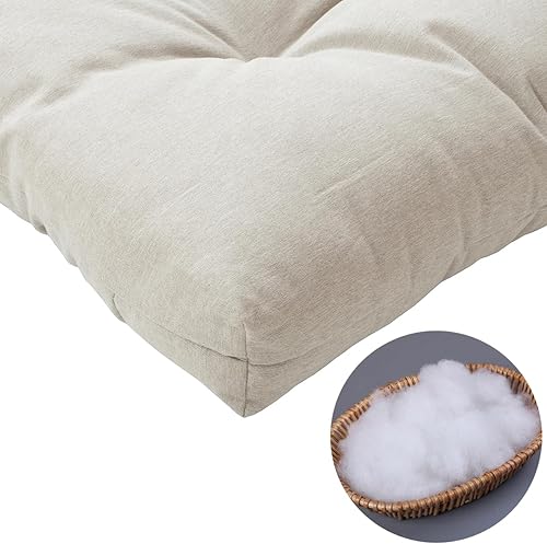 Miniatura 5 de FUNHOME Cojín de banco grueso de espuma viscoelástica antideslizante para mimbre, banco de jardín, ventana, asiento de piano, cojín de repuesto para