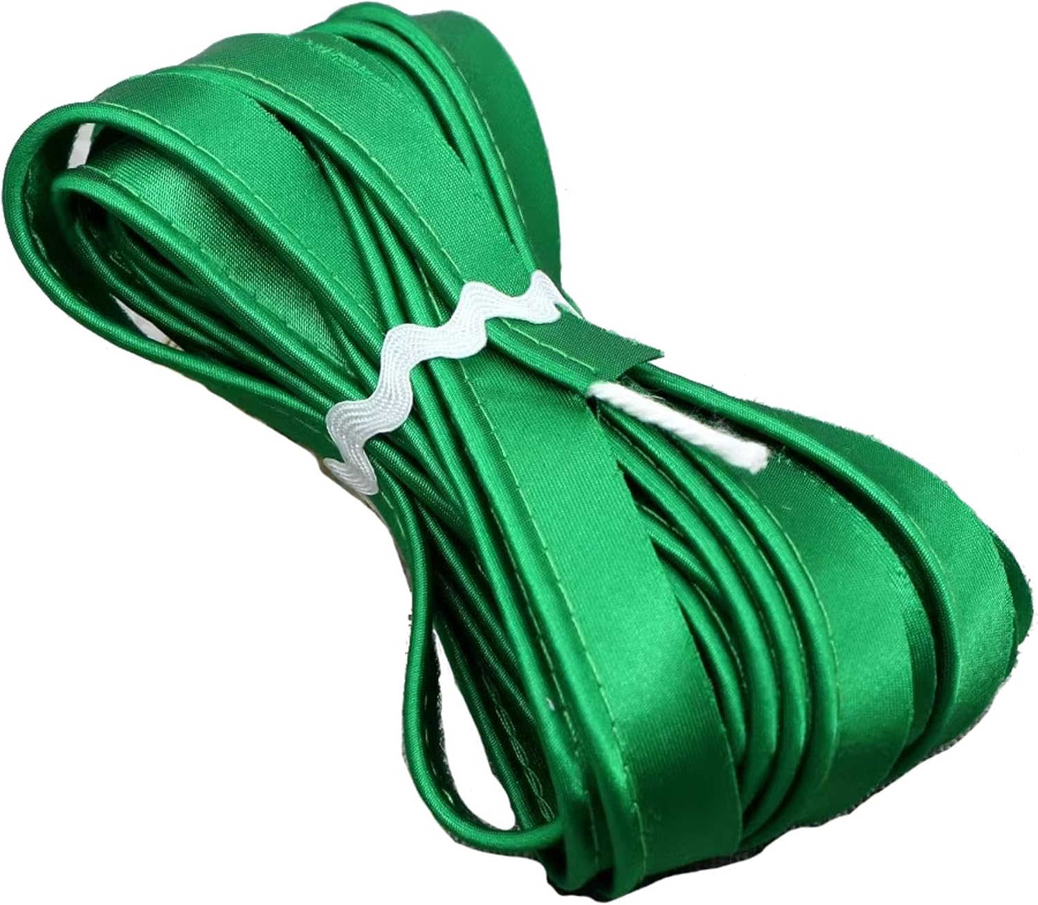 Satin bias Tape Lip Cotton Fabric Cord Edge Rope Ribbon Upholstery Sewing Piping Trims 10yards (Cream #5)