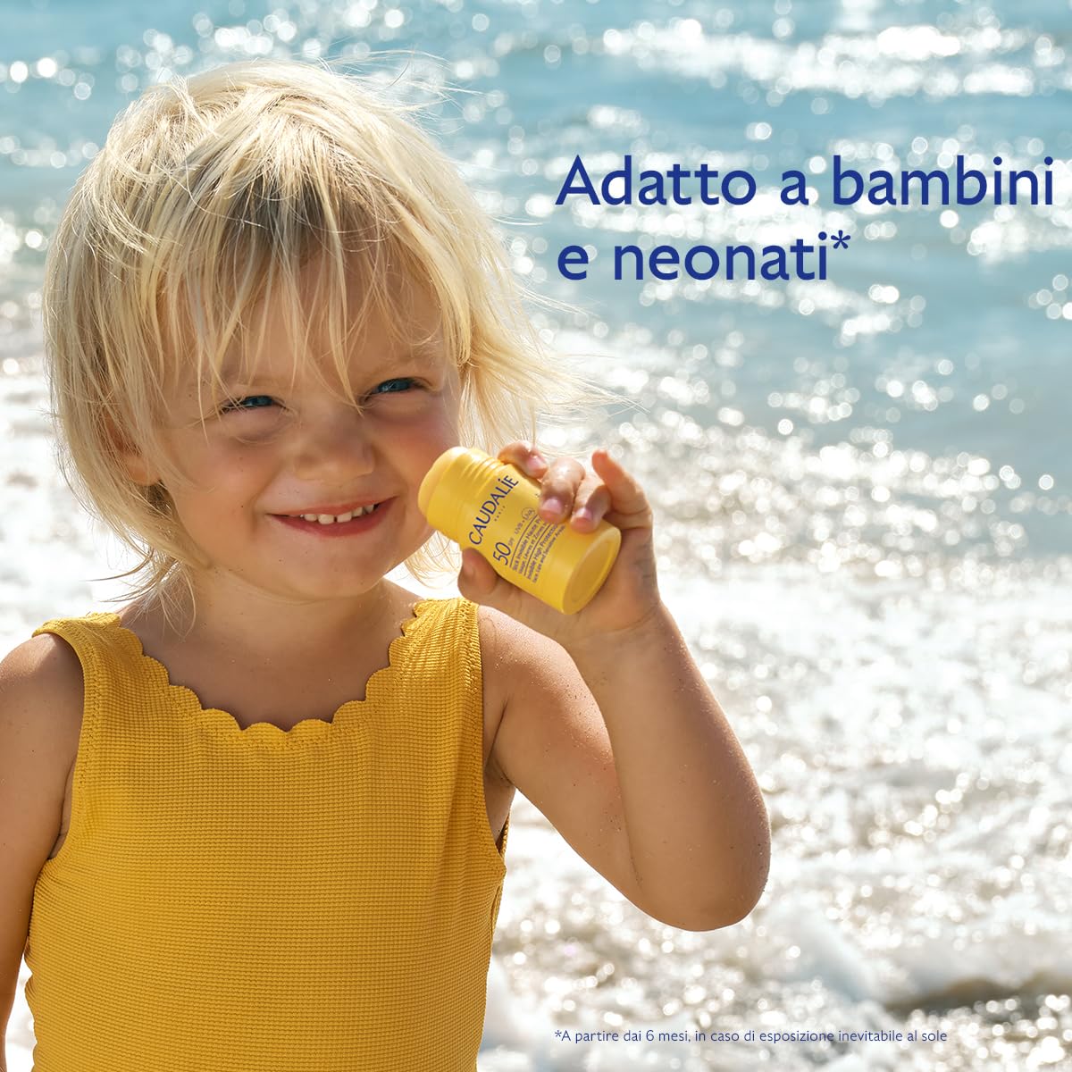 Caudalie Stick Invisibile ad Alta Protezione SPF50 – Olio di Vinaccioli, Filtri Solari Organici, Senza Profumo, Resistente all'Acqua, Adatto a Tutta la Famiglia, Vegano, PA++++