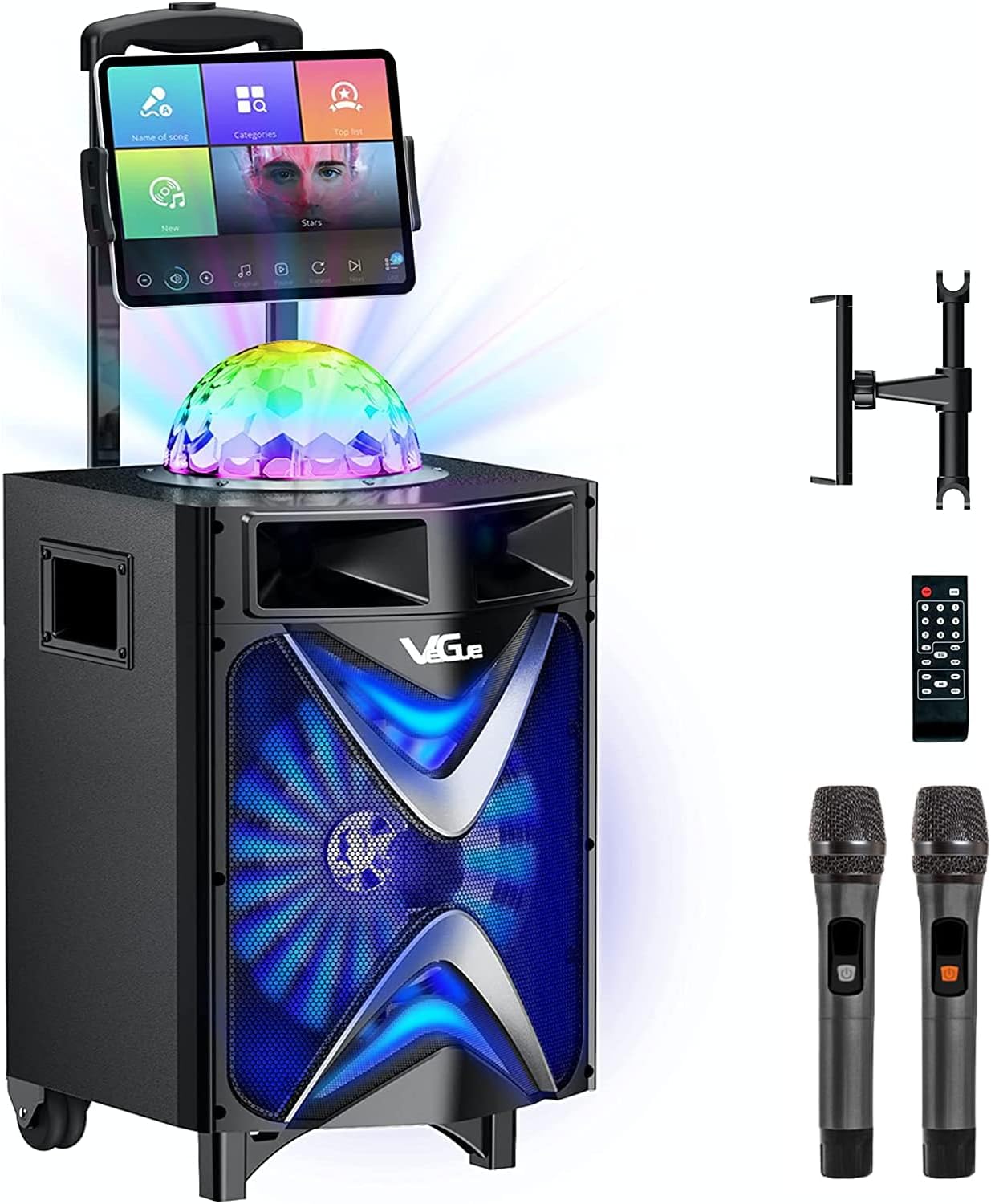 Buy Karaoke Machine for Adults & Kids, VeGue Bluetooth PA Speaker