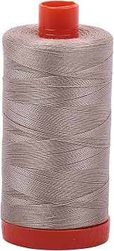 Aurifil A1050-5011 Solid 50wt 1422yds Rope Beige Mako Cotton Thread