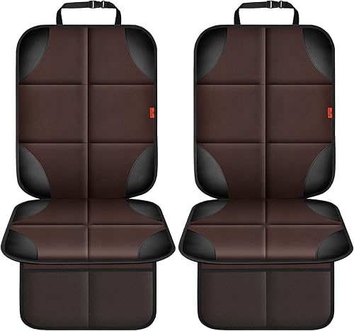 Miniatura 2 de Protector de asiento de automóvil, paquete de 2 cojines para asiento de automóvil, acolchado más grueso, fundas impermeables de tela 600D para