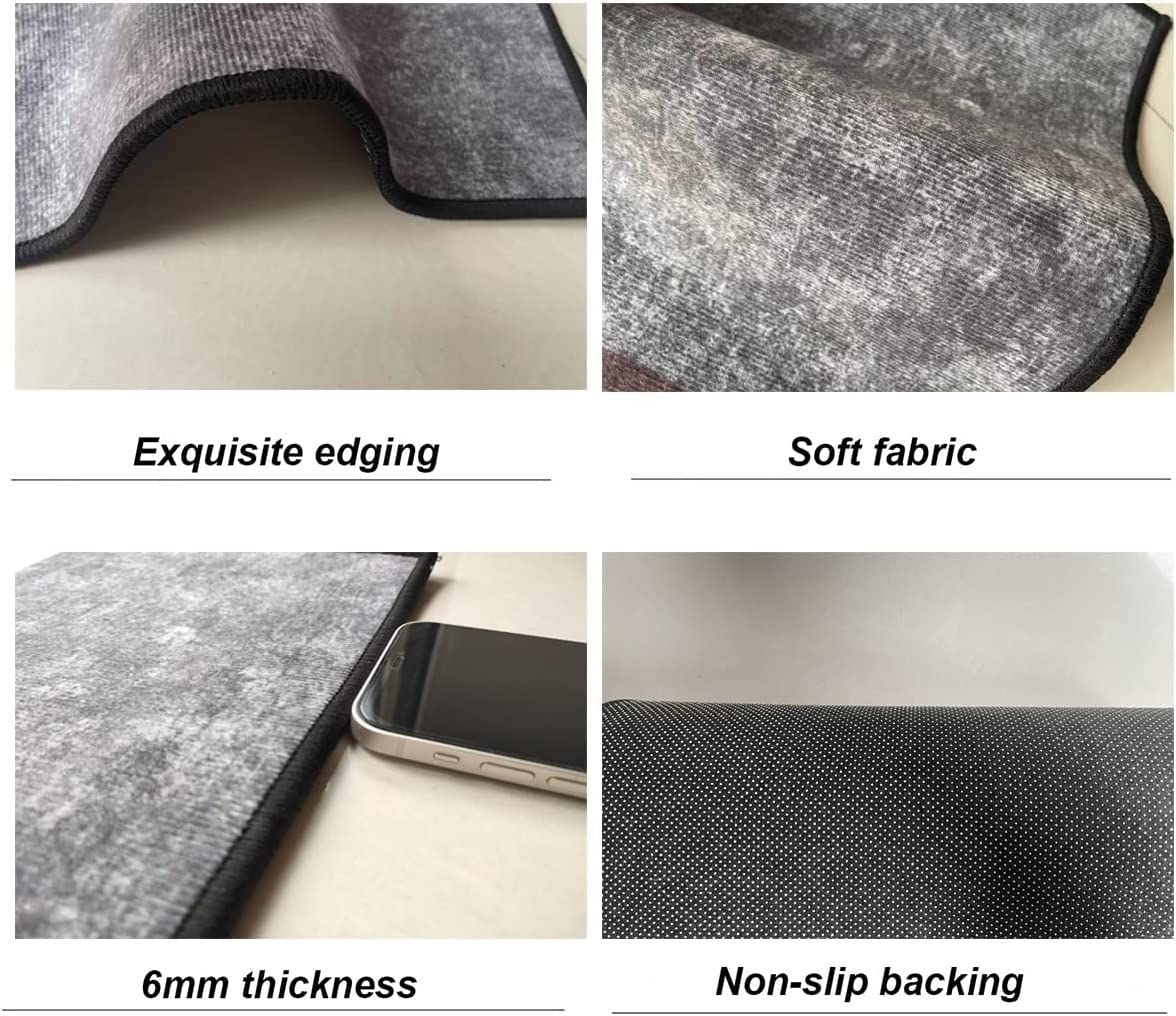 TrendMakers Tappetini Antiscivolo Per Interni/Esterni 40x60 Cm - Grigio, Beige E Nero, In Plastica Resistente