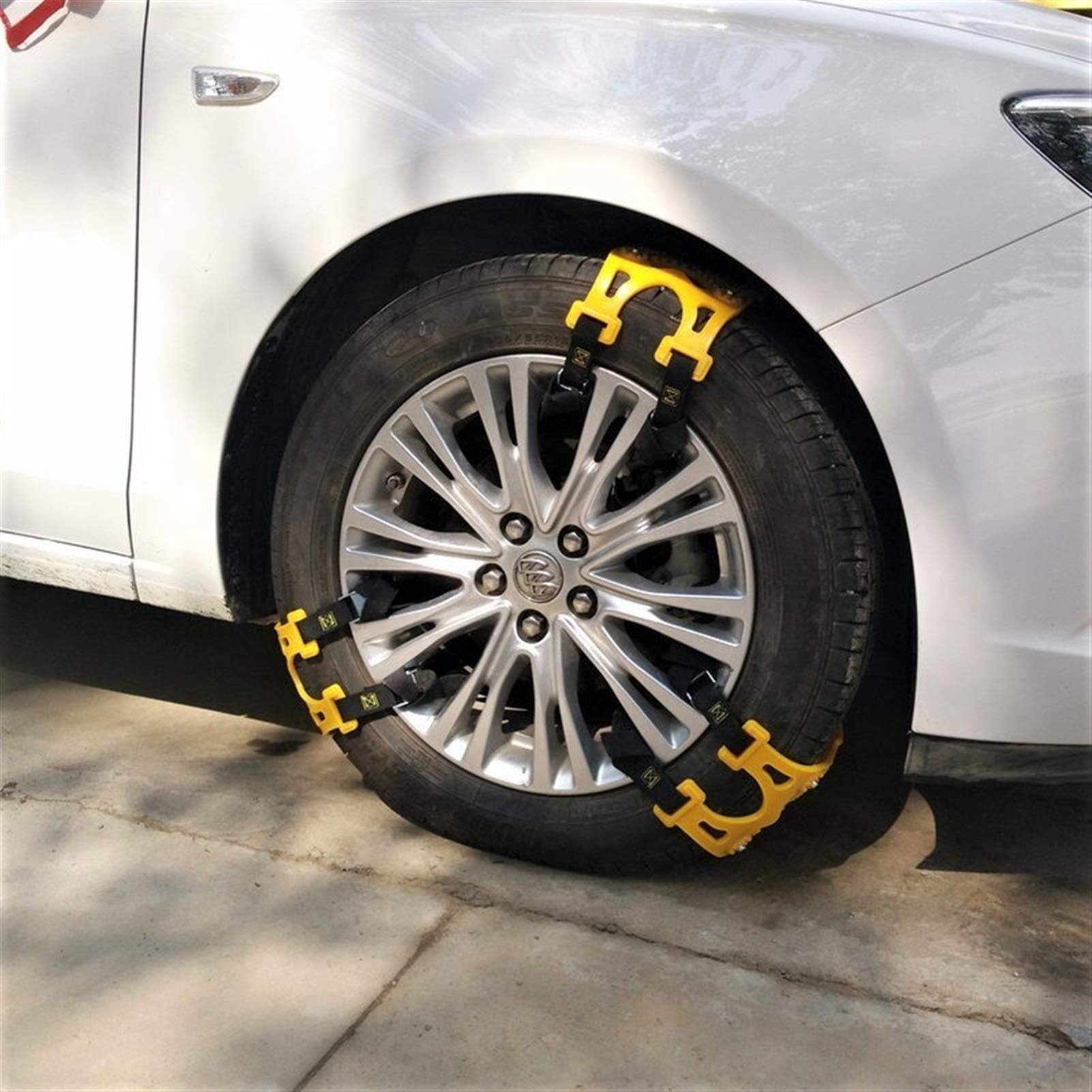 Catena da neve per auto, catene da neve in TPU universali per auto SUV, pneumatici antiscivolo per ruote, cintura per carreggiata invernale, arrampicata su ghiaccio, terreno fangoso, guida, pneum