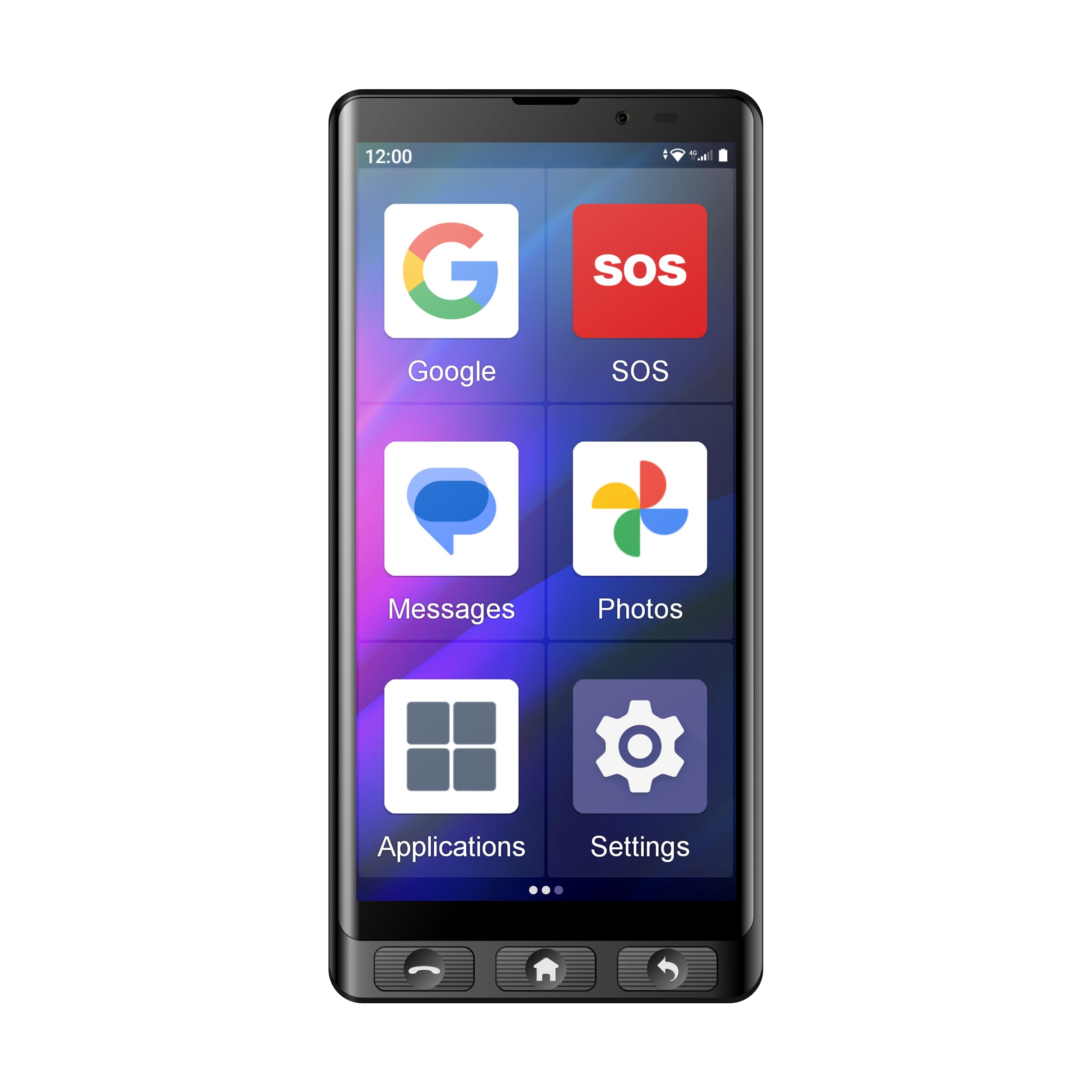 Teléfono Móvil para Personas Mayores MAXCOM MS601, Smartphone para Mayores con Whatsapp, Iconos Grandes, Botón SOS, Pantalla Grande 6”, Base de Carga, Volumen Alto, Android 14, Batería 4000 mAh, 64GB