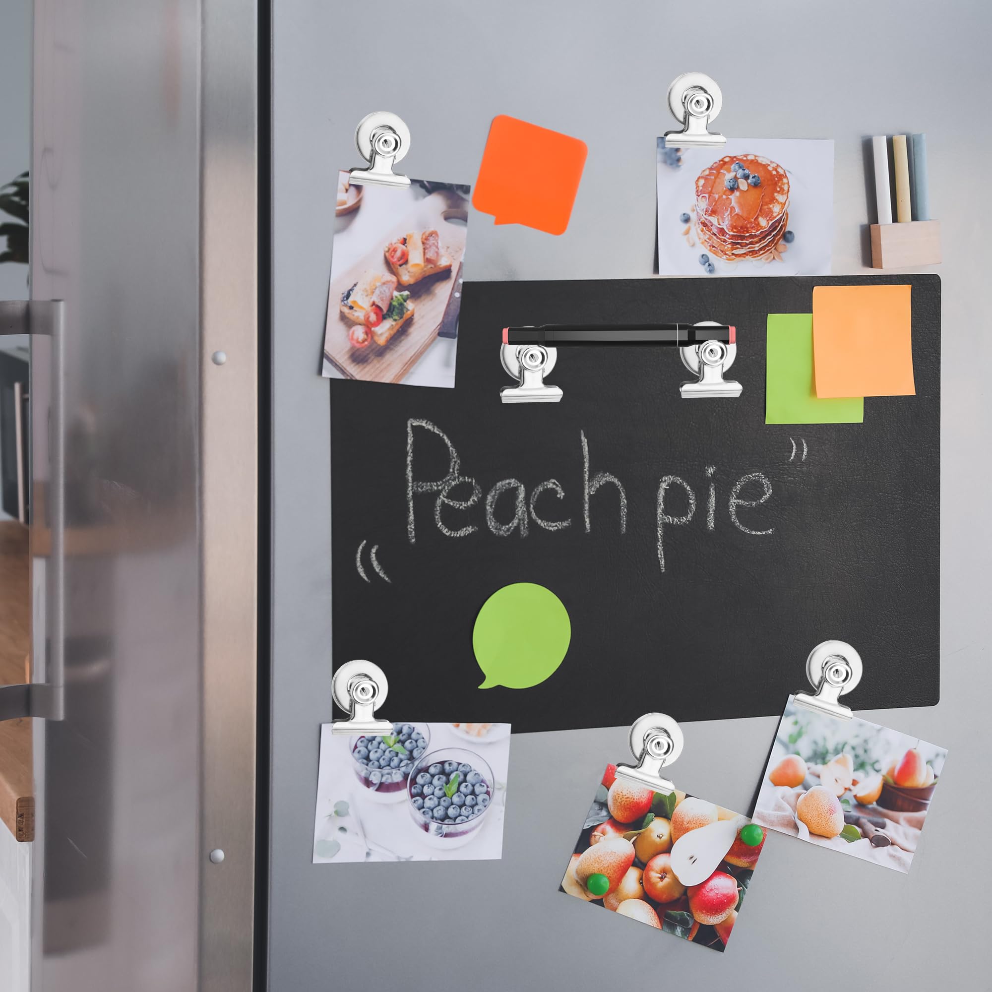 Agrafes Magnétiques En Métal, 18 Pièces Pinces à Aimant Pour