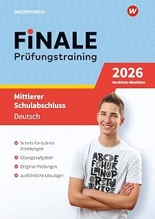 FiNALE - Prüfungstraining Mittlerer Schulabschluss Nordrhein-Westfalen: Deutsch 2026 Arbeitsbuch mit Lösungsheft