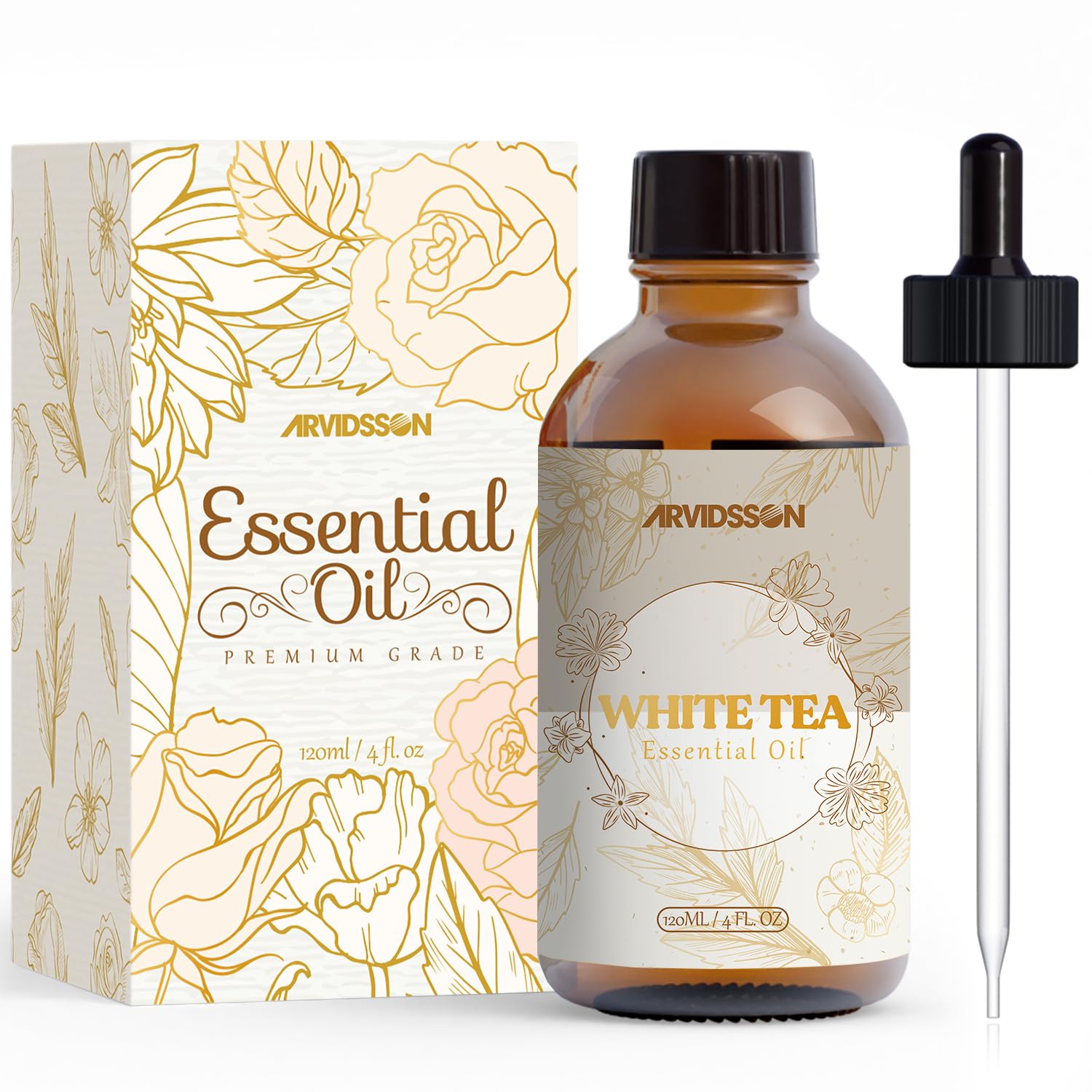 Amazon.com: White Tea Essential Oil 4 Fl Oz (120ml) - Pure and