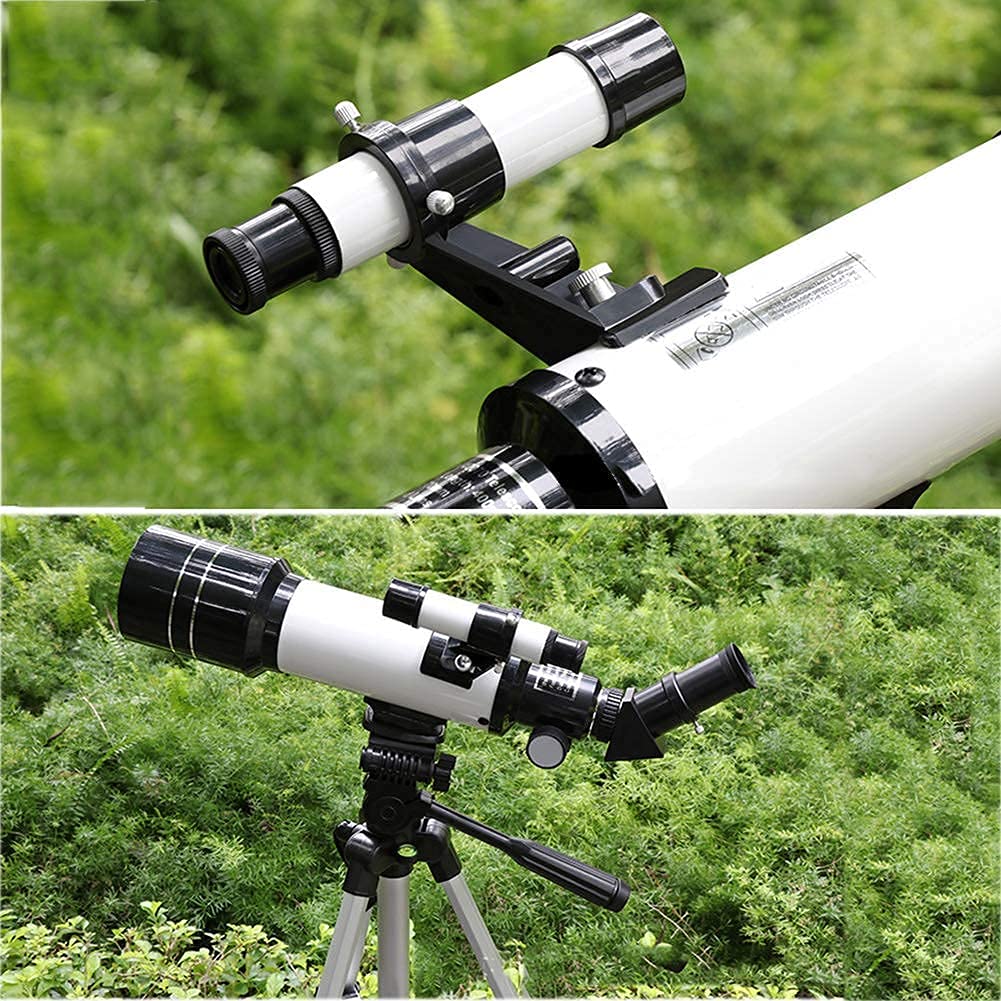 Telescopio astronómico Profesional, telescopio 70/400 HD con trípode y buscador para niños, telescopio Refractor para Principiantes, educación y Regalos