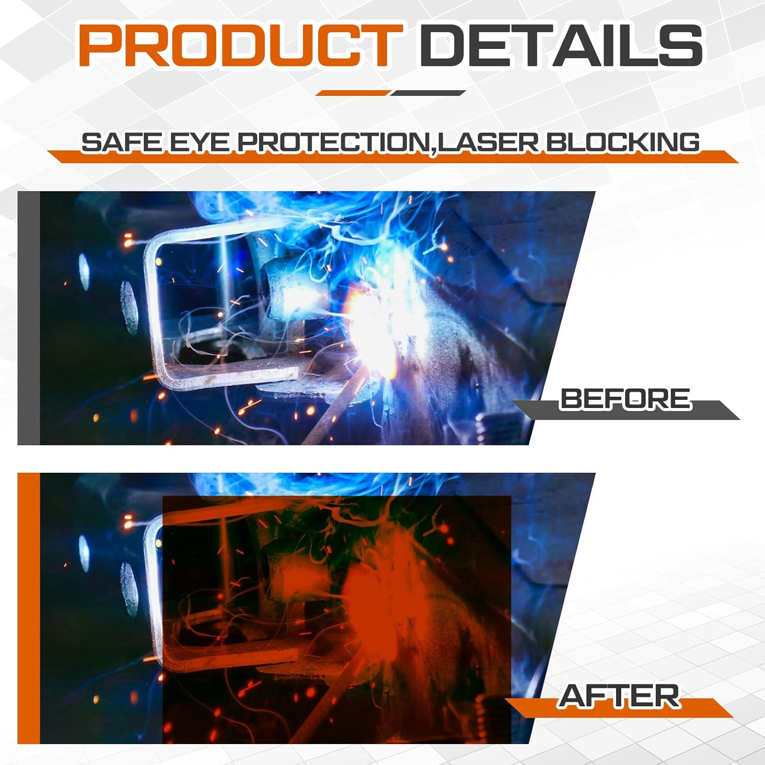 Kingdder Od6+ レーザー安全シールド ハイパワーレーザー保護シート 赤外線&amp;紫外線可視光用 12インチx12イン