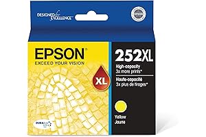 Epson 252XL DURABrite Ultra Ink High Capacity Yellow Cartridge: A Premium Choice for Vibrant Prints