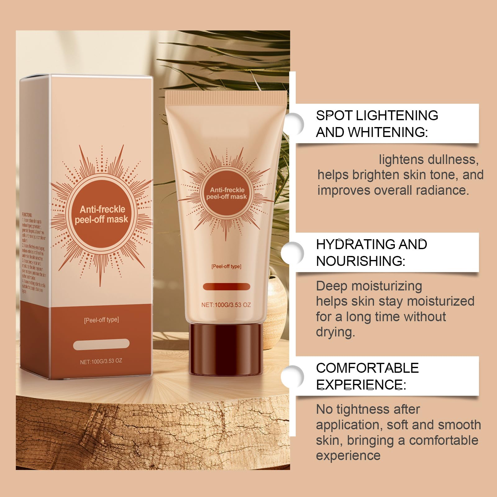 Peel-Off-Gesichtsmaske Gegen Pickel, Porenverfeinernd & Ölregulierend, Feuchtigkeitsspendend ohne Reinigungswaschgang, Anti-Aging- Und Anti-Falten-Maske, Peeling & Aufhellend (8pcs)