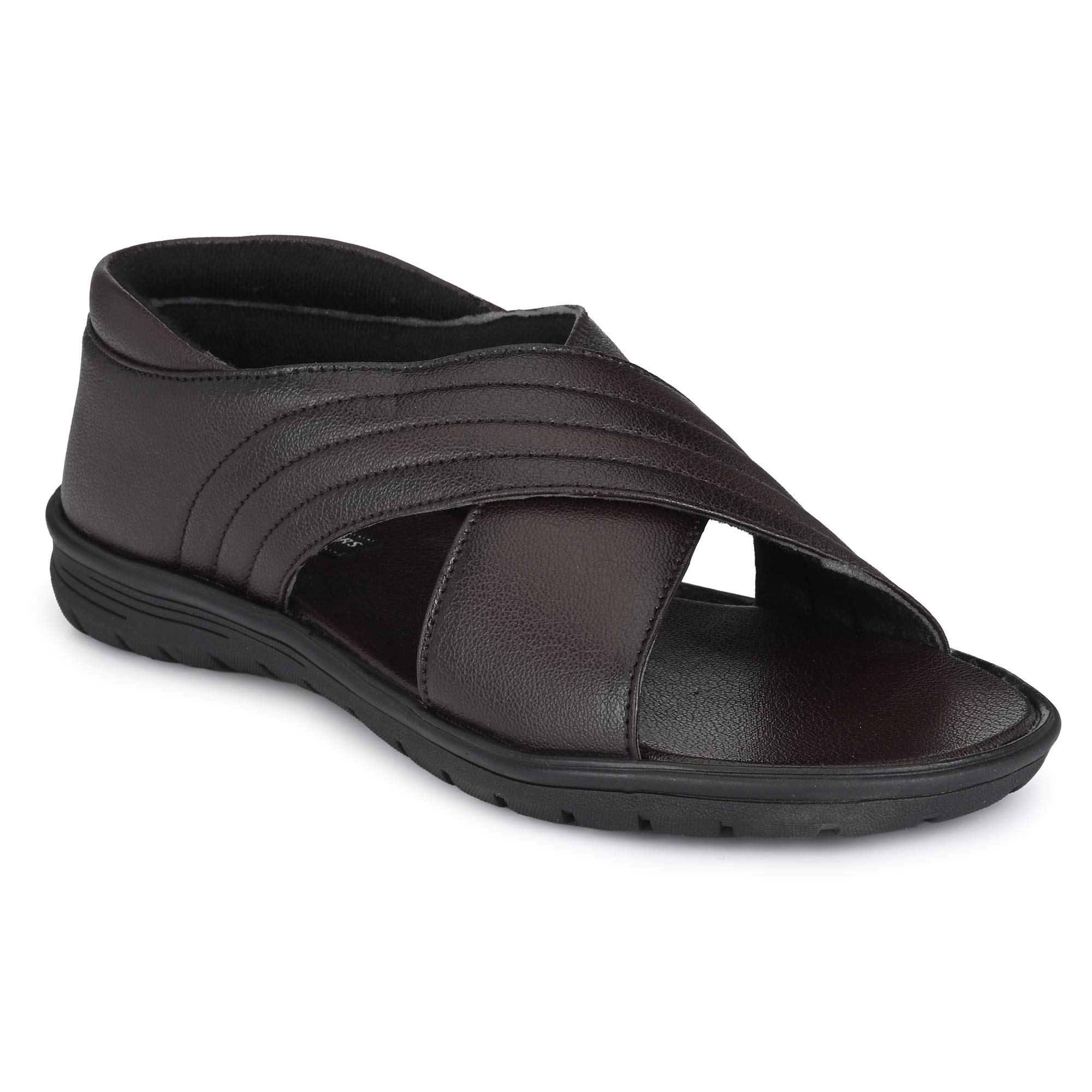 White Walkers Brown Mens Fishermen Faux Leather Sandal for Mens - 09 UK (B08KD748JW) Amazon Price History, Amazon Price Tracker