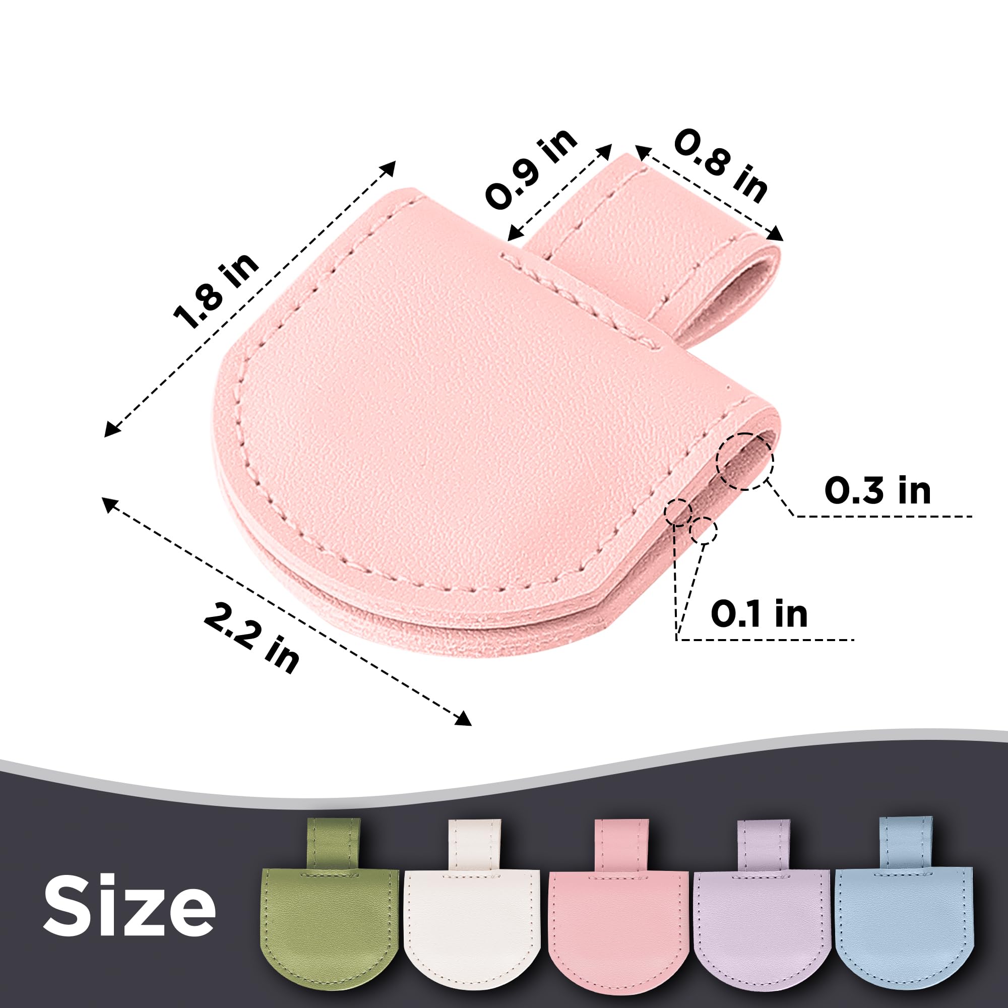 SESENSE Set di 5 portapenne magnetici per quaderni, diari, calendari, grandi dimensioni