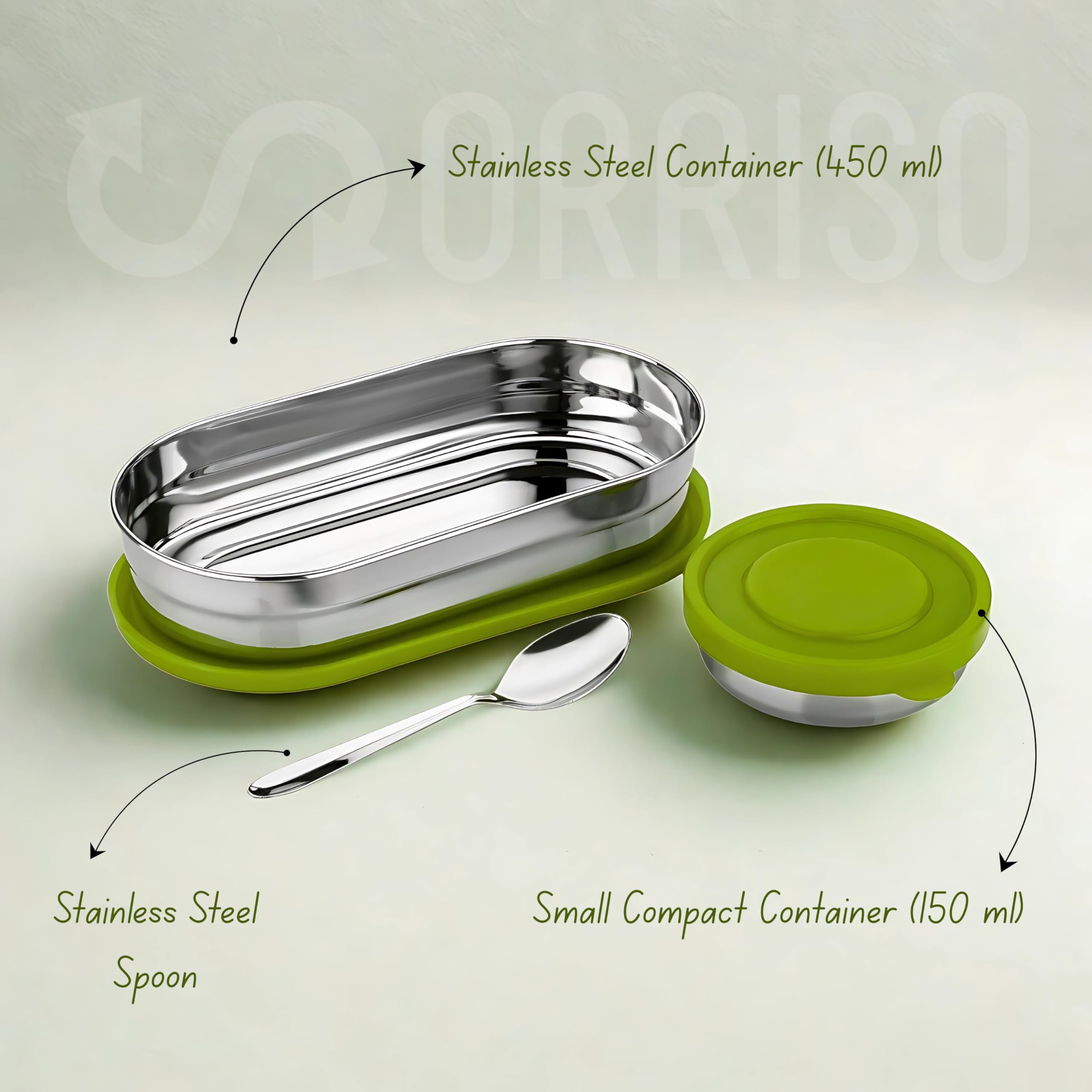 Kids Stainless Steel Lunch Box - Leak Proof & Durable -5