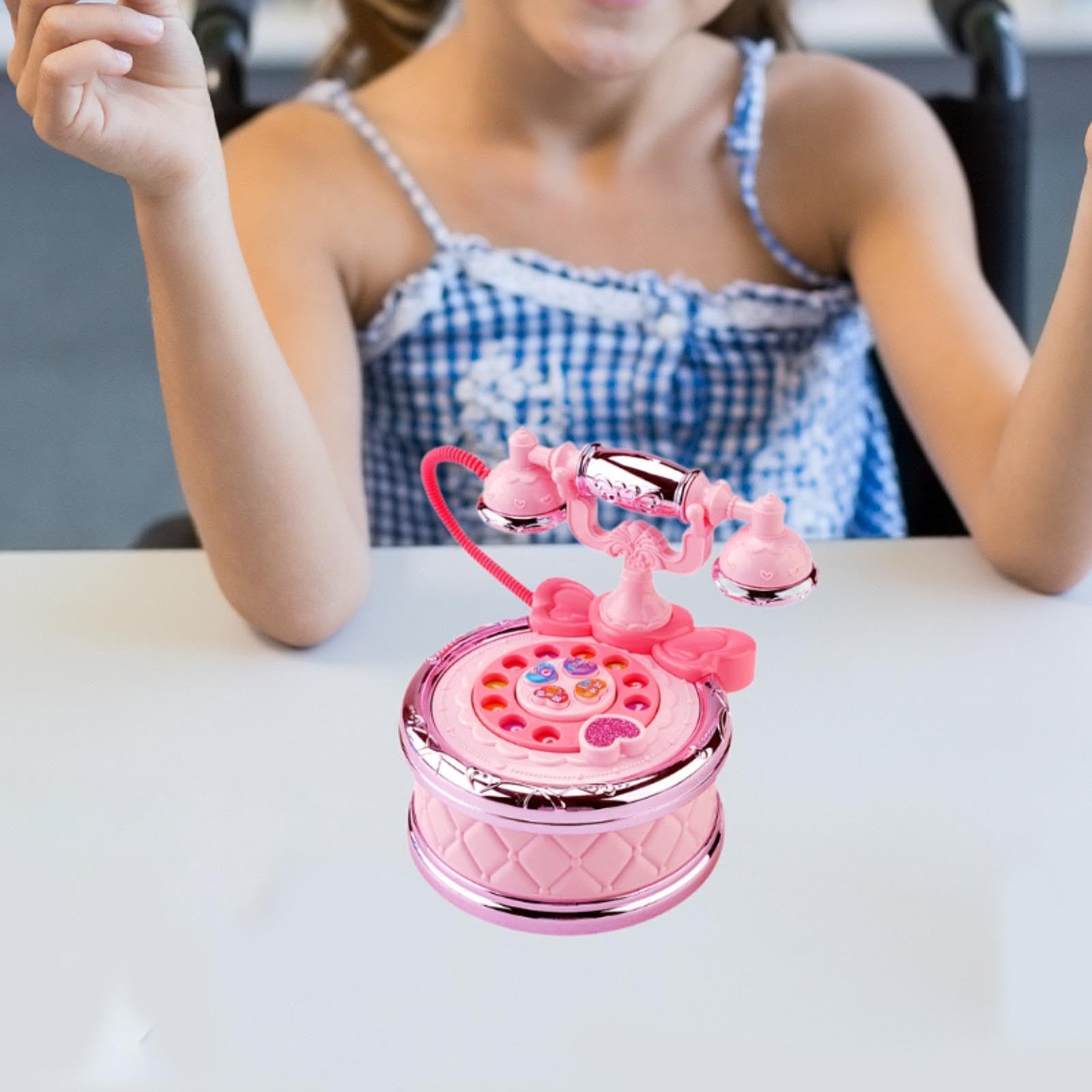 Telefono Interattivo per Bambini, Ideale per Il Gioco di Immaginazione, Rosa, Taglia unica