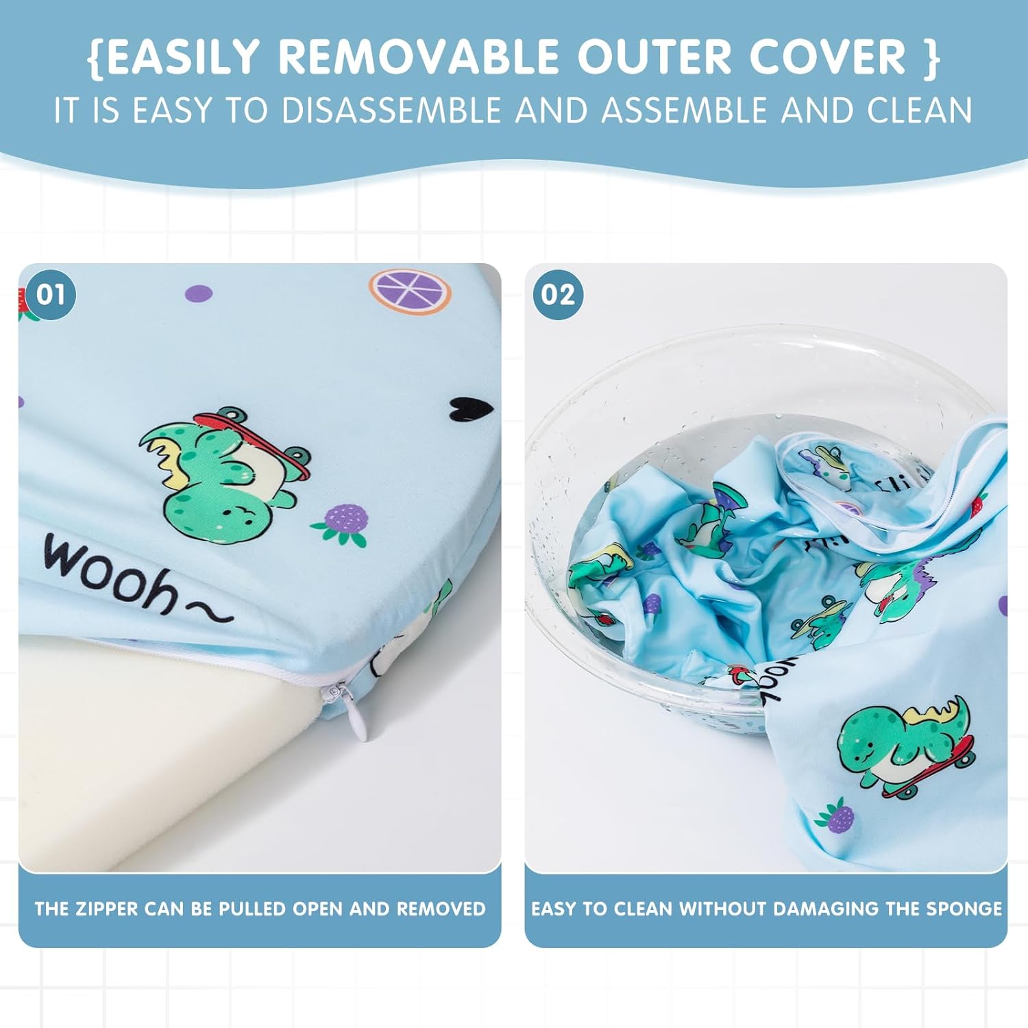 16" x 32" x 1.25" Baby Bassinet Mattress Pad Gel Memory Foam Fit Fit for Safety 1st/ Delta Children Slumber/Baby Delight Go with Me Slumber Rockin and Moses Basket (16" x 32" x 1.25")