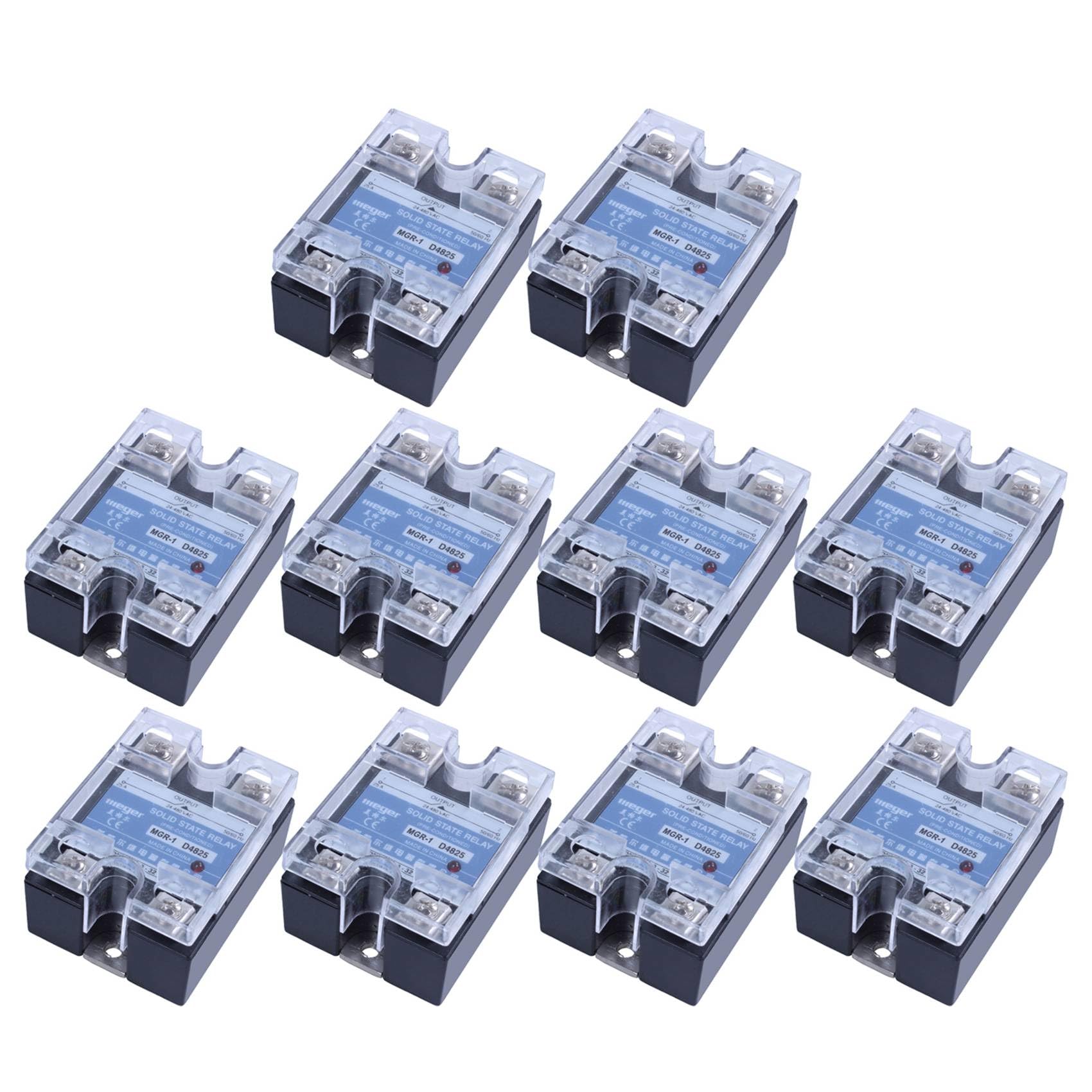 Relais Statique SSR 25A D4825 pour Stabiliser le Chauffage et les Moteurs Électriques