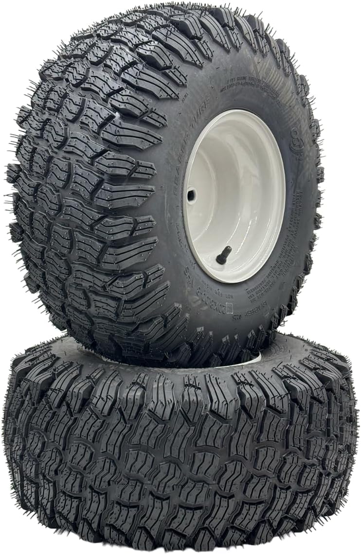 20x8.00-8 Reaper Lawn Mower Wheel - Set - 3/4 Inch Axle, 2.90 Inch Hub
