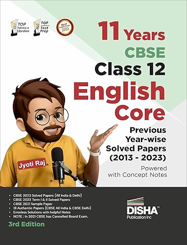 11 Years CBSE Class 12 English Core Previous Year-wise Solved Papers (2013 - 2023) powered with Concept Notes 3rd Edition | Previous Year Questions PYQs