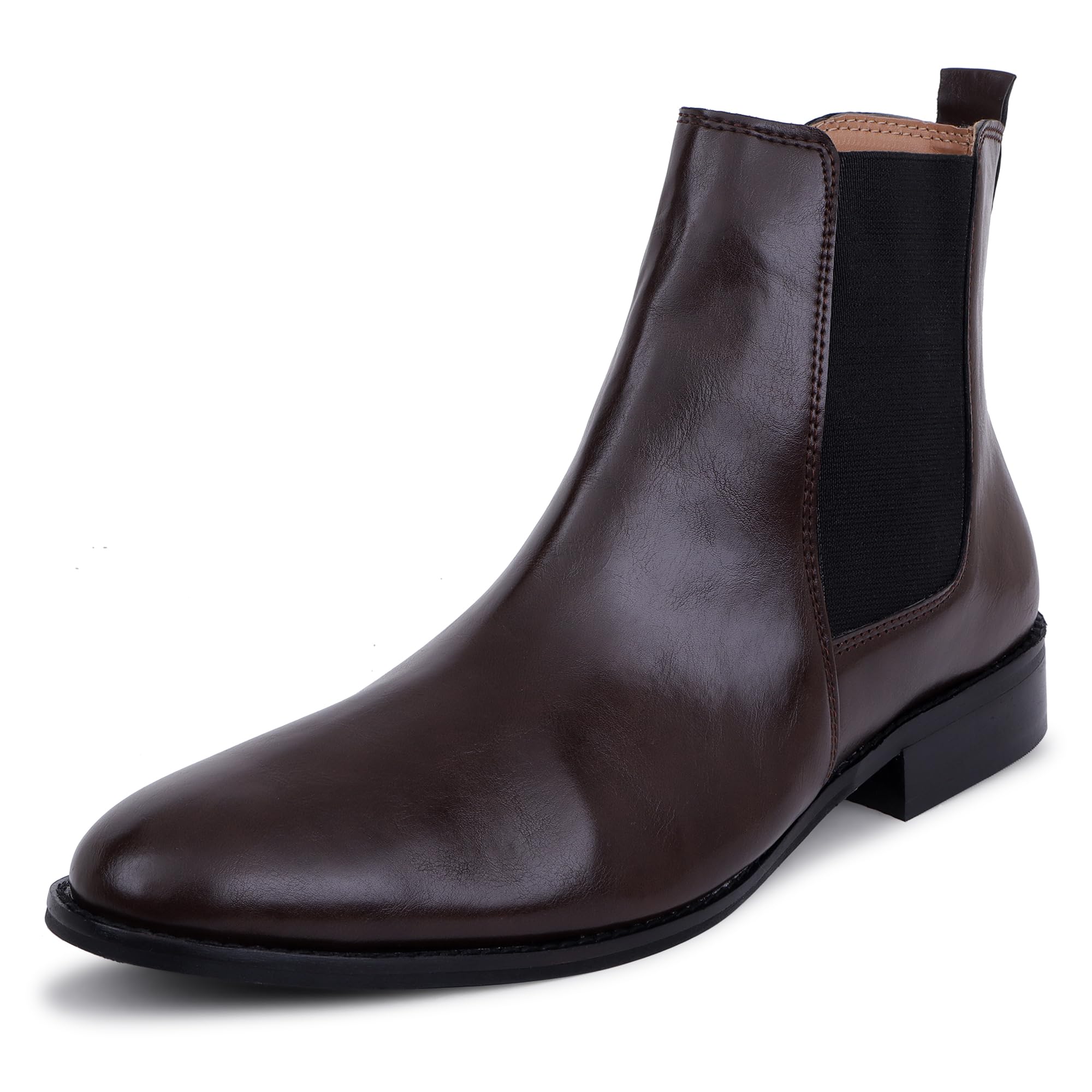 LOZANO Genuine Leather Brown Chelsea Boots for Men | High Ankle Boots, Soft Cushioned Insole, Slip-Resistance, Arch Support & Shock Absorption |Size-8| (B0CYH6Z2LS) Amazon Price History, Amazon Price Tracker
