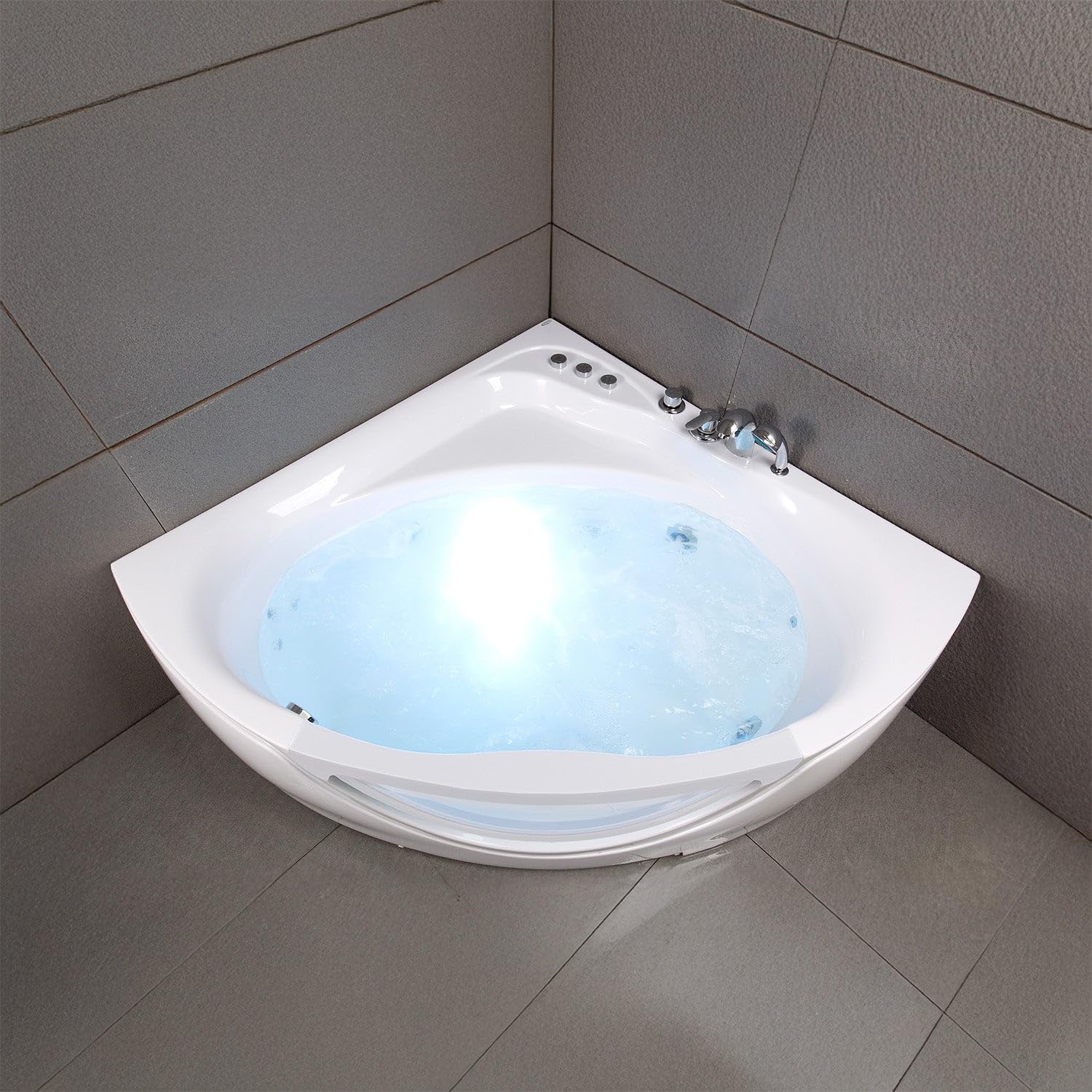 SPALINA TASMANIE White Jets - Vasca idromassaggio oblò L 135 x l 135 cm, by