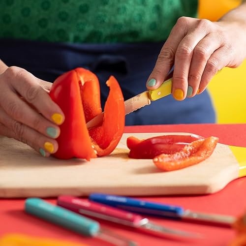 Miniatura 66 de Opinel Les Essentials - Juego de cuchillos de cocina pequeños de 4 piezas, cuchillo de pelar, cuchillo dentado, pelador, cuchillo para verduras, 50S