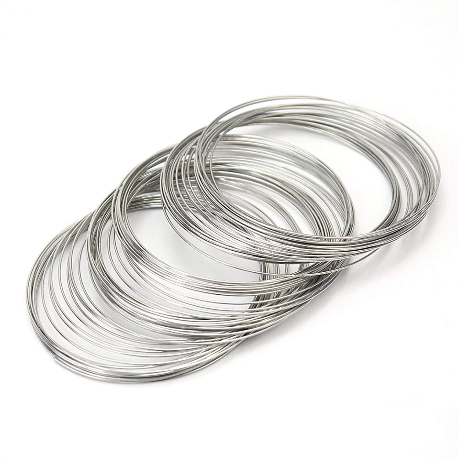 Stainless Steel Memory Wire 60 Loops Bangle Bracelet Jewelry Making Crafts Processed