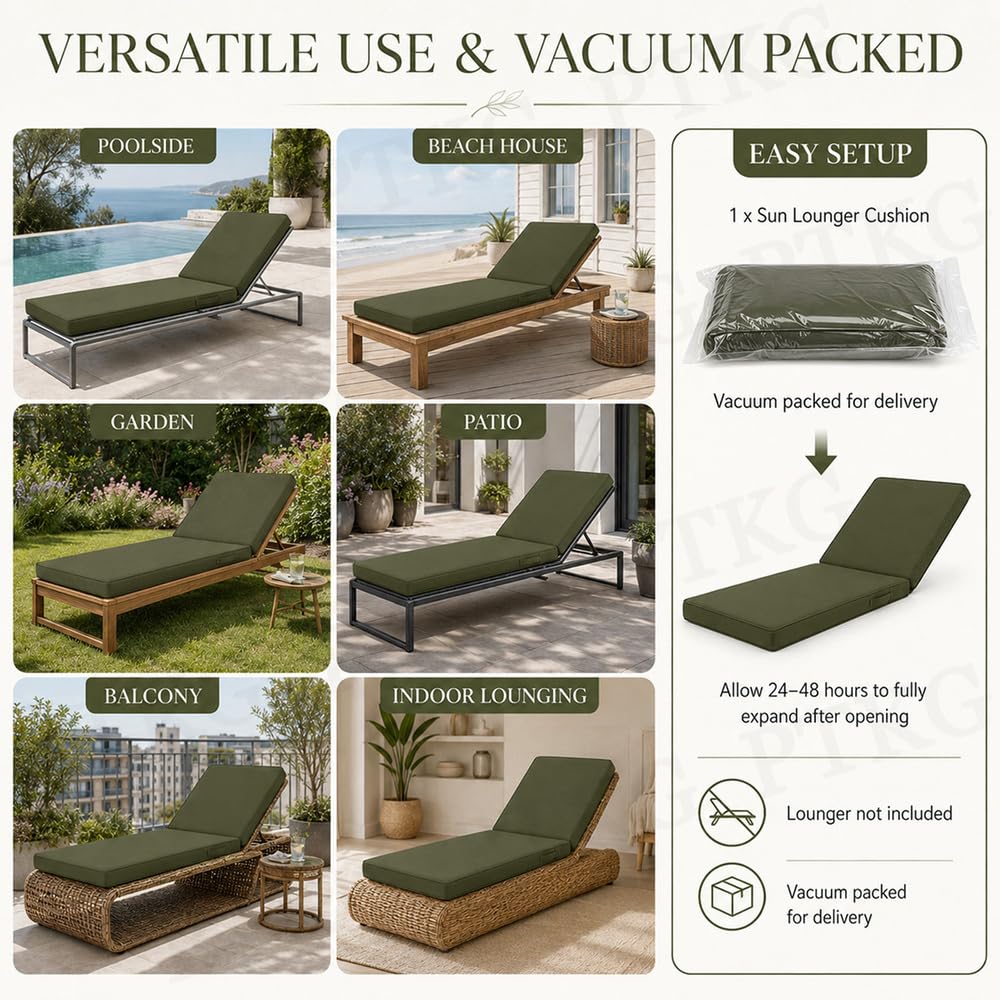 Matelas Plage Finition Passepoil Coussin Transat Bain de Soleil