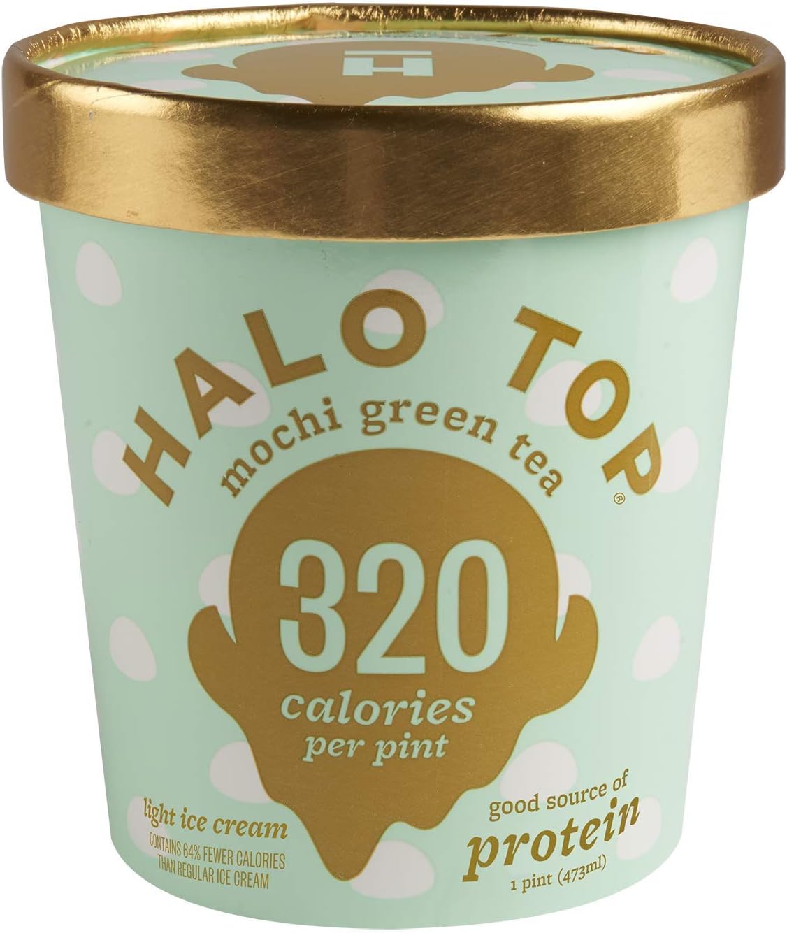 Halo Top Creamery Mochi Green Tea, 16 oz (frozen)