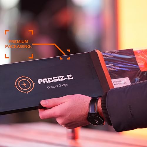 Miniatura 3 de Presiz-e Herramienta de perfil de calibre de contorno de 10 pulgadas con cerradura, herramienta de medición de contorno y forma de súper calibre,