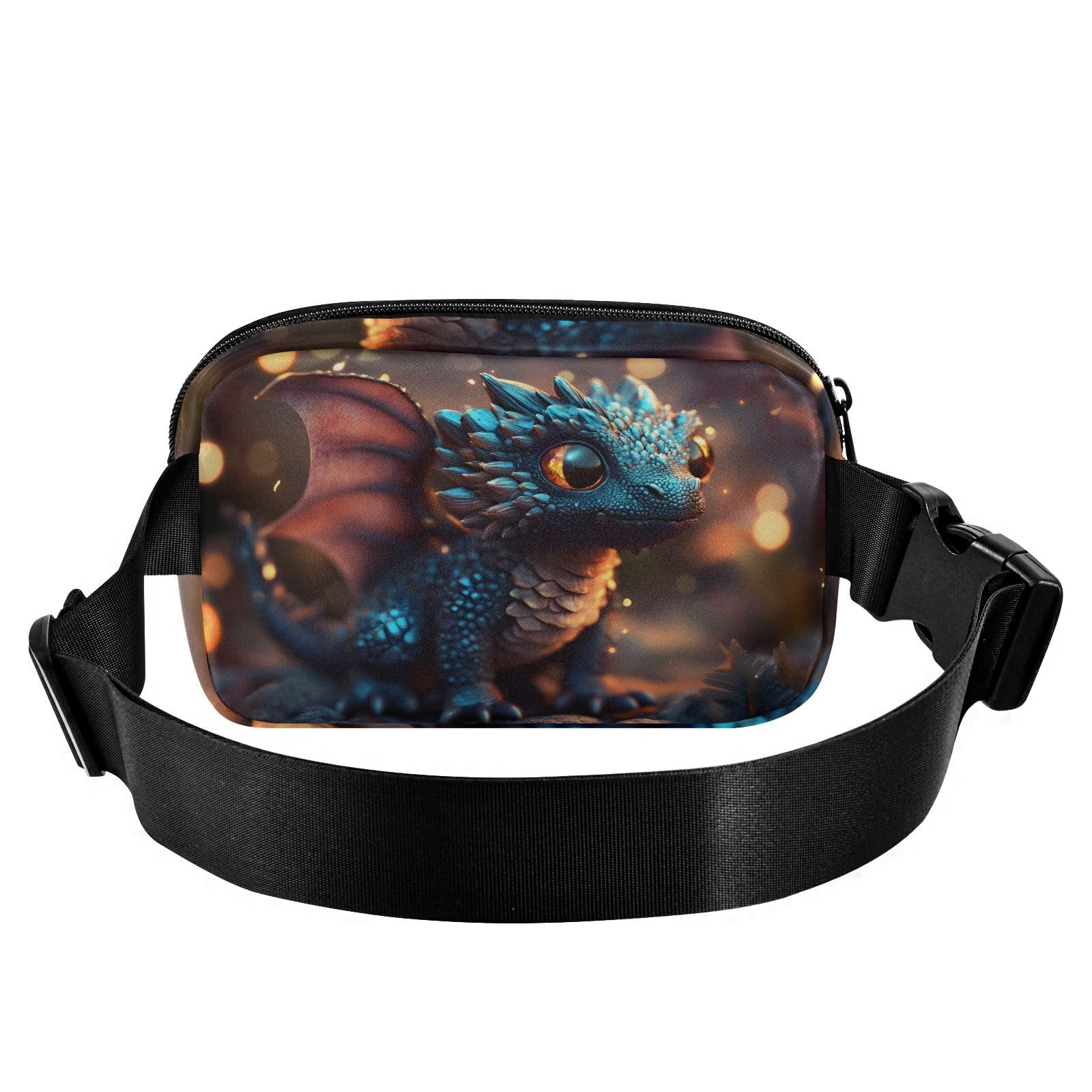 CEBUGI Hiking Mini Waist Packs for Men Women,Magic Baby Dragon Fashion Water Resistant Fanny Packs with Adjustable Belt for Workout Traveling Running