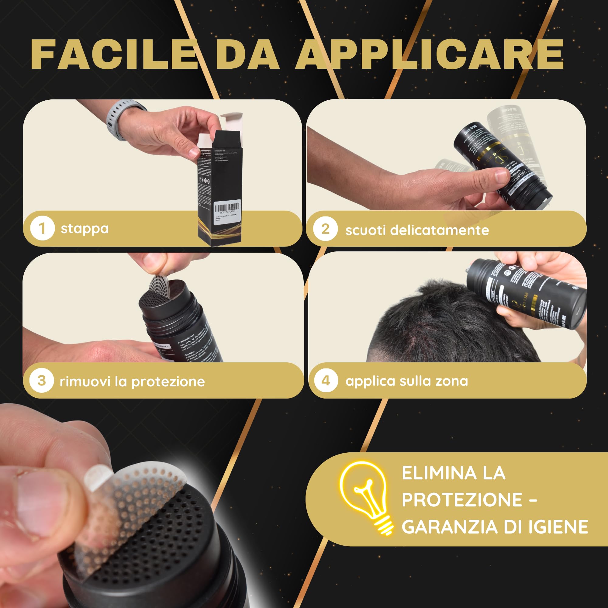 Salvathor Duran Fibre per Capelli 2x25g (50g Totale) - Polvere di Cheratina - Hair Fiber