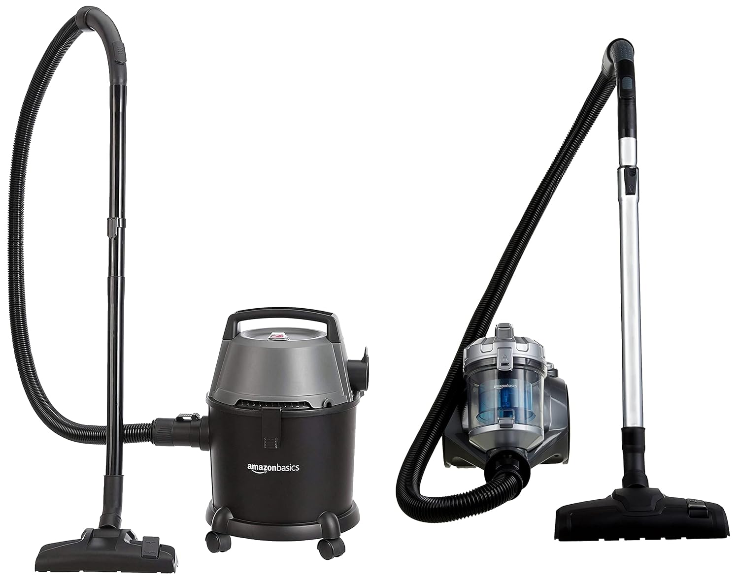 AmazonBasics Wet and Dry Vacuum Cleaner with Power Suction, Low Sound