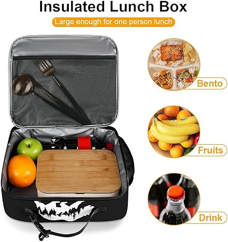 Miniatura 7 de Lonchera reutilizable con diseño de oso de senderismo, bolsa de almuerzo aislada, lonchera para comida y alimentos, bolsa de mano para niños,