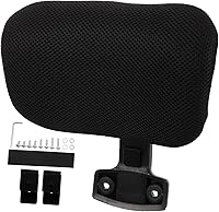 Vista 1 de Silla ergonómica para computadora, soporte lumbar, cojín grande y alto, altura ajustable, reposacabezas para oficina