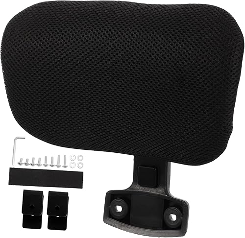 Silla ergonómica para computadora, soporte lumbar, cojín grande y alto, altura ajustable, reposacabezas para oficina