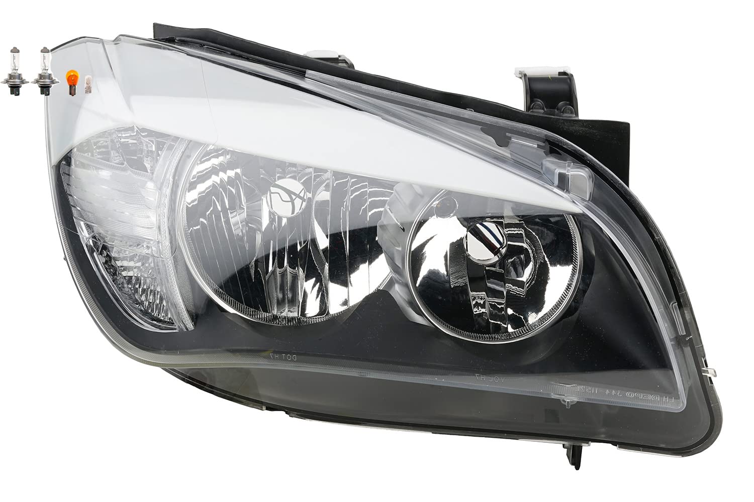 Faro alogeno HSW adatto per BMW X1 E84 03/09-06/12 Lampadina destra