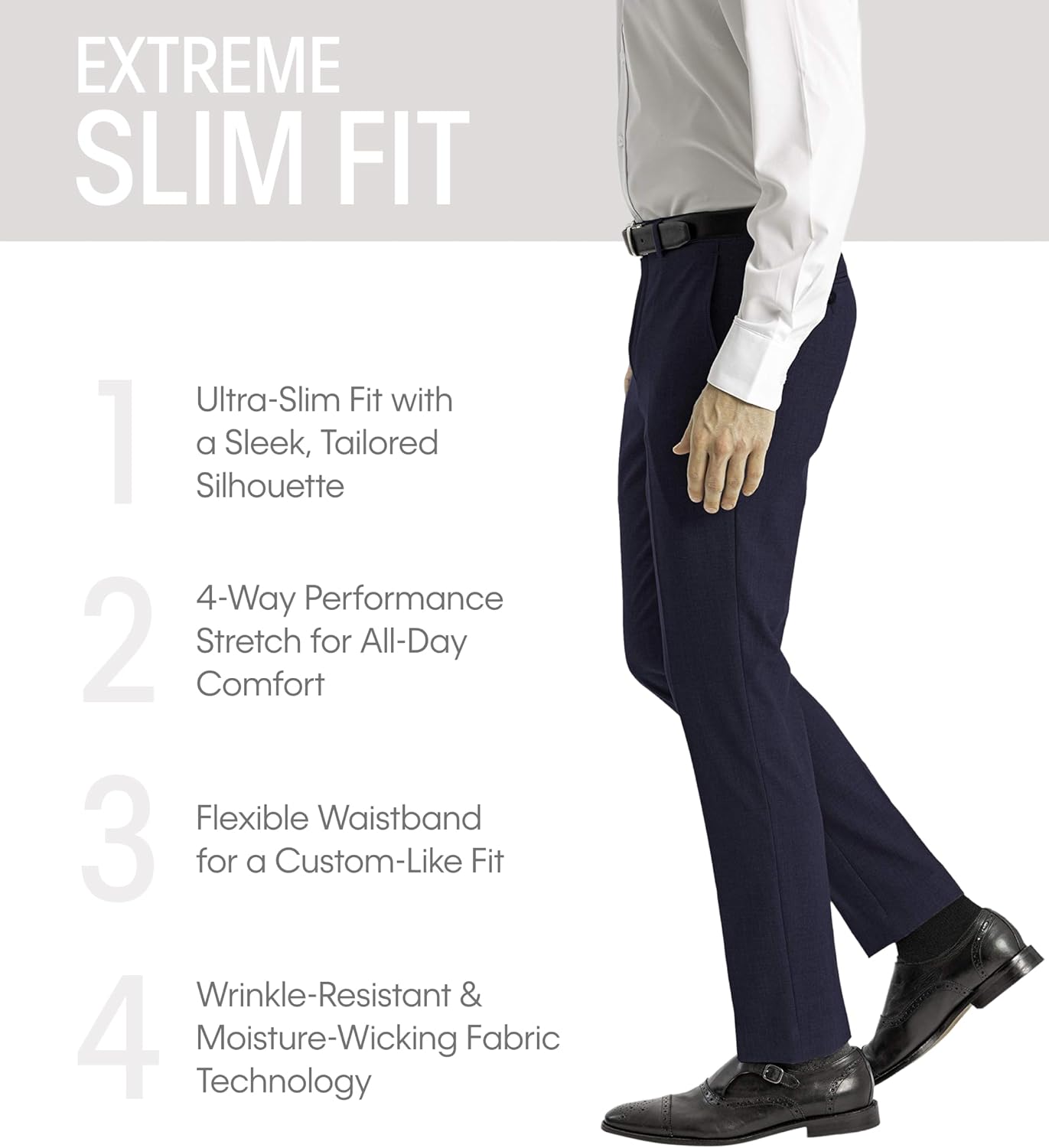calvin klein men's skinny fit stretch dress pant Calvin Klein Men's Skinny Fit Stretch Dress Pants | Suit Pants for Men | Ultra-Tapered Suit Pants, Wrinkle-Resistant, Moisture-Wicking Fabric