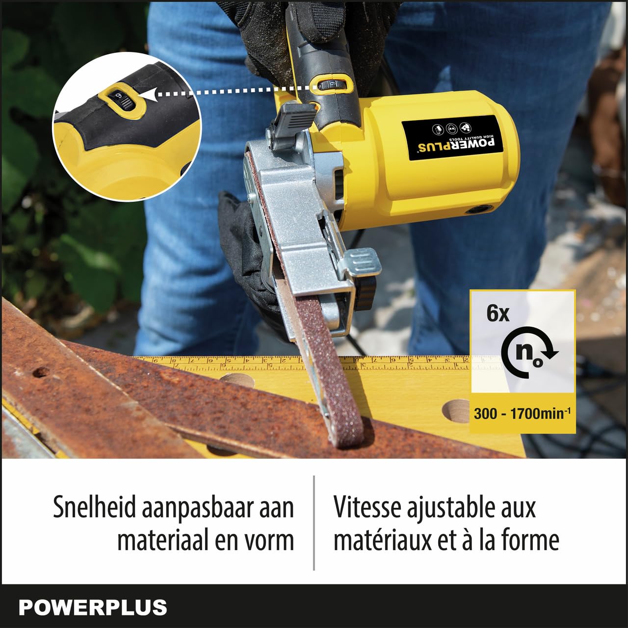 Powerplus POWX139 levigatrice elettrica Levigatrice a nastro 400 W