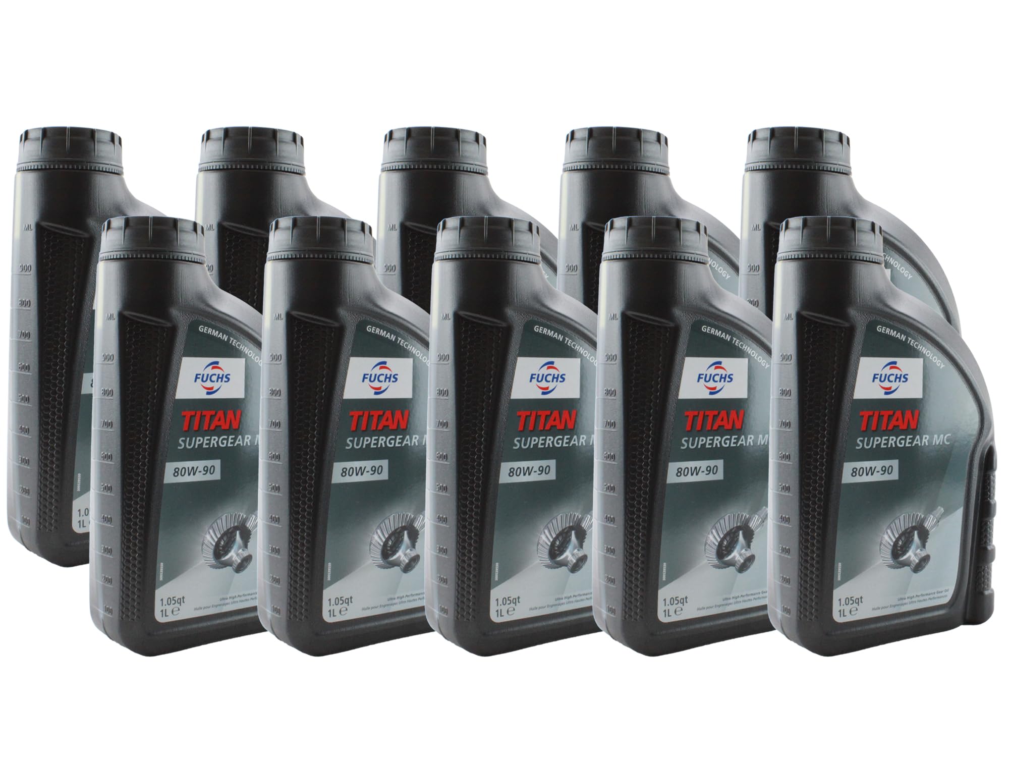 Fuchs 10 Liter TITAN SUPERGEAR MC SAE 80W-90 Gear Oil (10 x 1L)