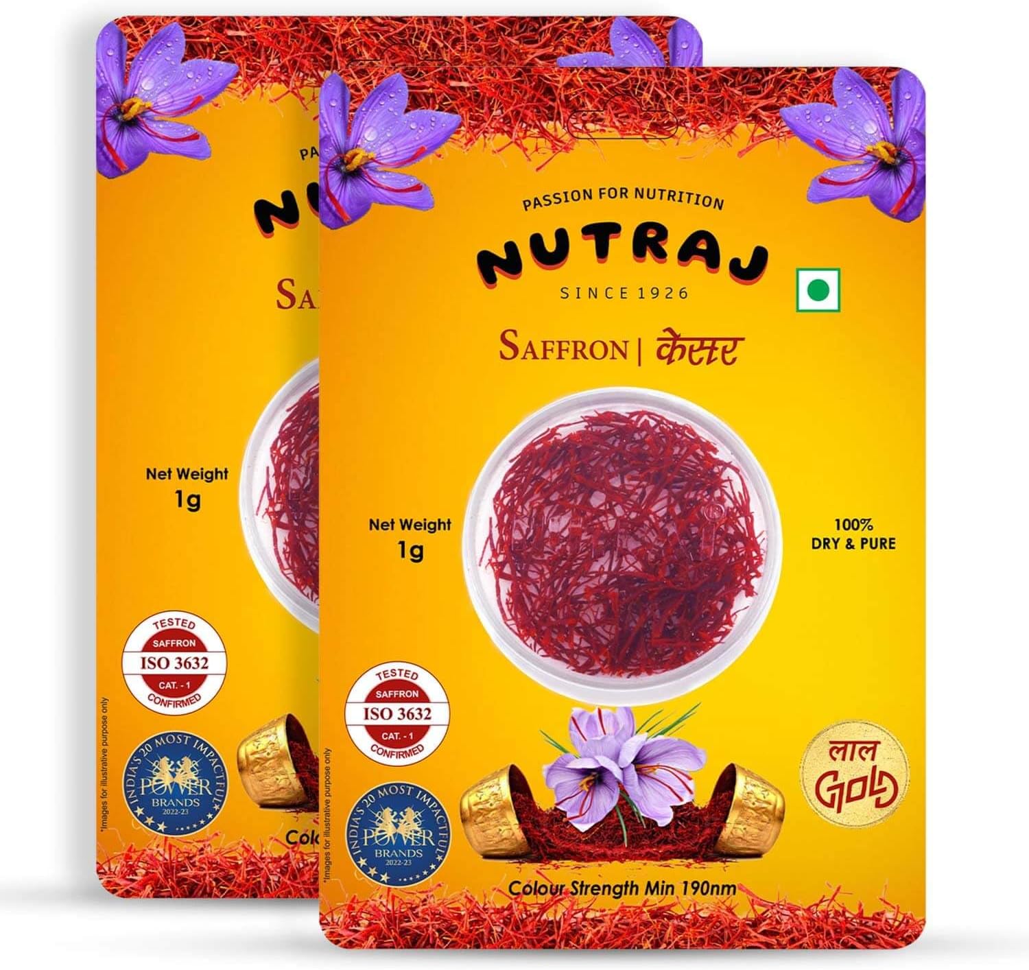 NutrajSaffron Blister Pack 2G (2 X 1G)