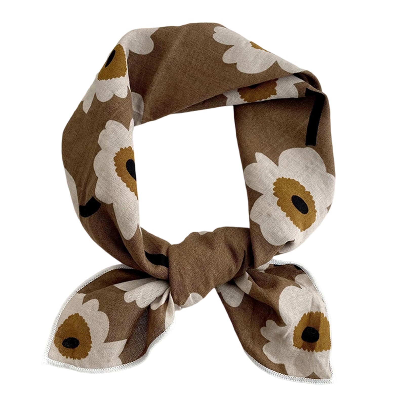 Cotton And Linen Scarfs Women Small Square Scarf Breathable Lightweight Neckerchief Headscarf Elegant Head Scarfs Gift Lightweight Neck Scarves For Women