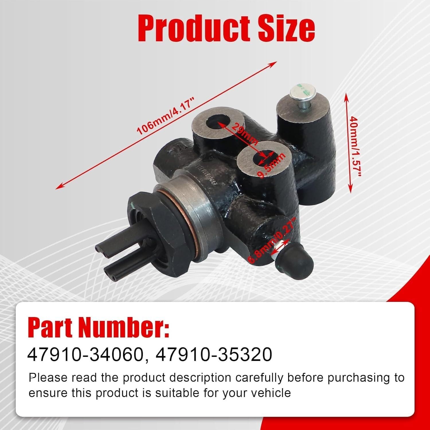 Brake Proporting Valve Para Toyota Tundra V6 3.4L V8 4.0L 4.7L 2000-2006 47910-34060 Válvula proporcional de detección de carga de freno Valvula de Freno asistido